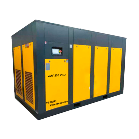Винтовой компрессор ZUV – 250 VSD 10 бар прямой привод IP 55 D