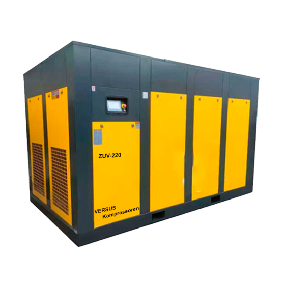 Винтовой компрессор ZUV – 220 10 бар прямой привод IP 54 D