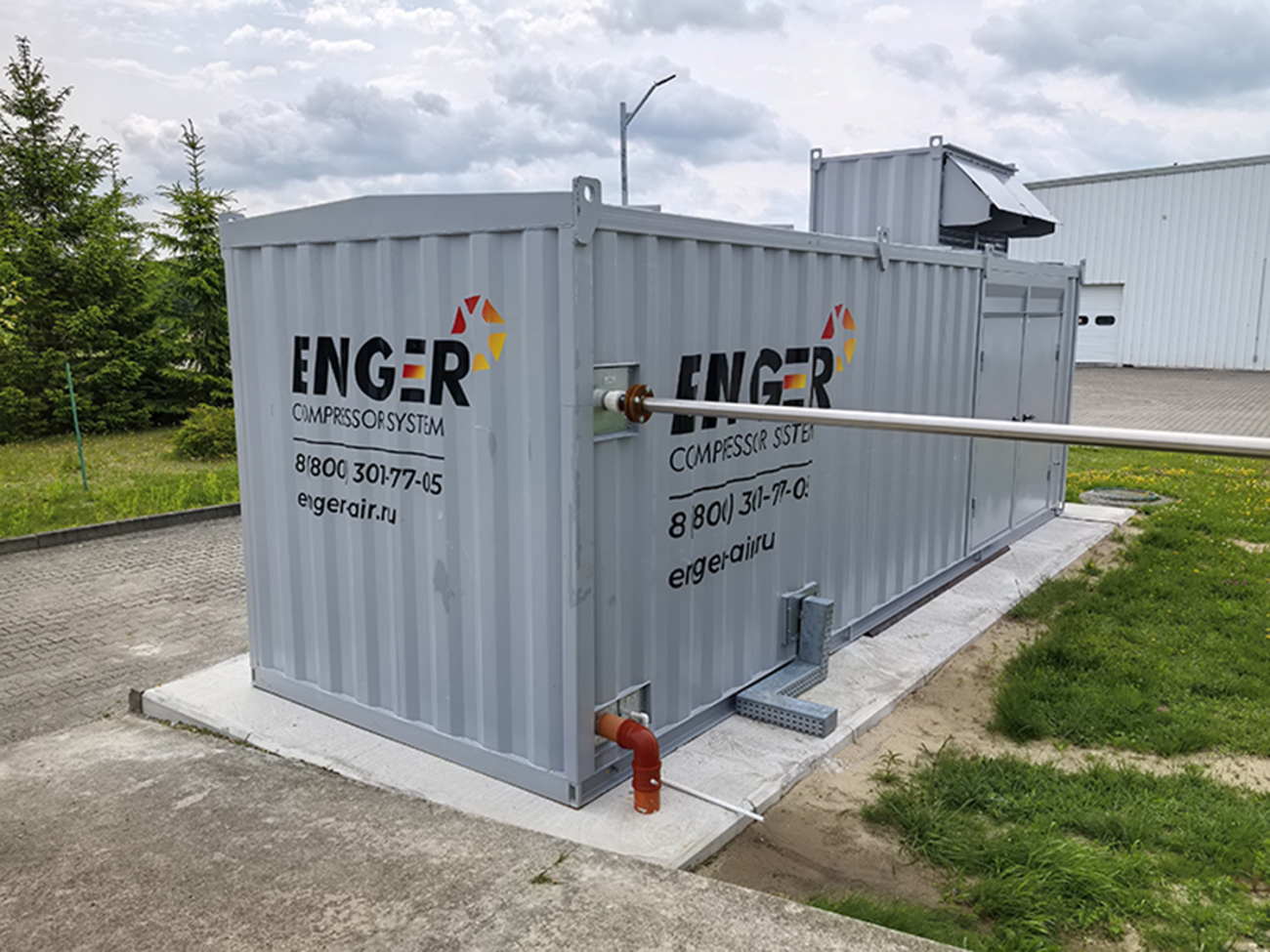 Модульная компрессорная станция для ООО АМЕКО - КАЛИНИНГРАД Модульная компрессорная станция для ООО АМЕКО - КАЛИНИНГРАД